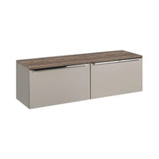 Set da bagno VANTA color talpa: mobile sottolavabo 160cm + piano lavabo