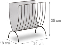 Portariviste in rete metallica Portariviste portariviste in rete intrecciata nera 13_0002230/2