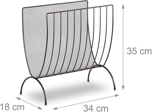 Portariviste in rete metallica Portariviste portariviste in rete intrecciata nera 13_0002230/2