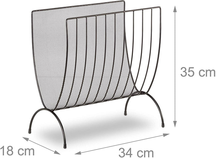 Portariviste in rete metallica Portariviste portariviste in rete intrecciata nera 13_0002230/2