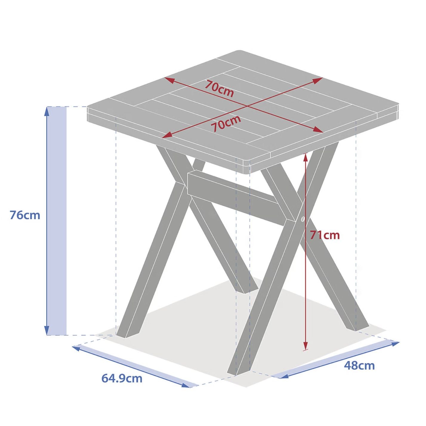TAVOLO XENIA QUADRATO ACACIA
