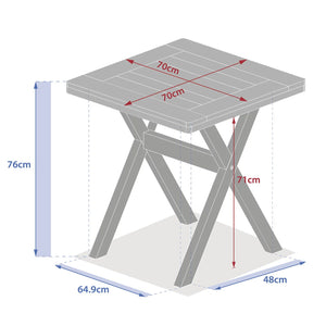 TAVOLO XENIA QUADRATO ACACIA