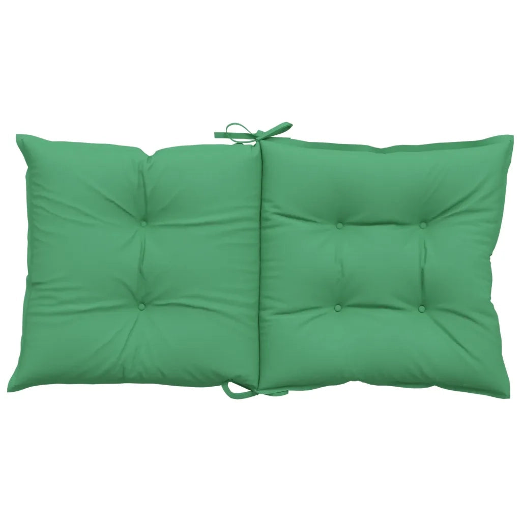 Cuscini per Sedia da Giardino 2 pz Verdi 100x50x7 cm in Tessuto 360308