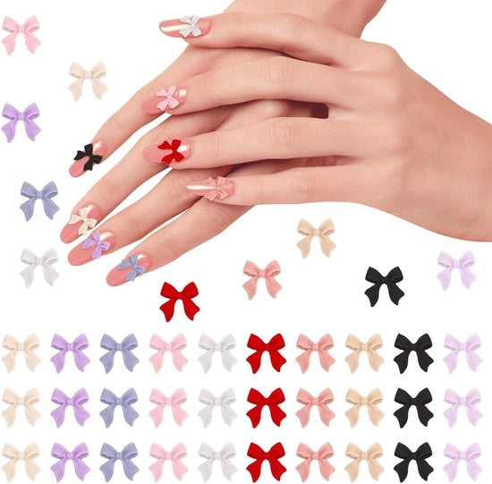 200 pezzi di decorazioni per unghie a forma di farfalla in 3D, strik per unghie con strass e decorazioni per nail art, set di 200 pezzi