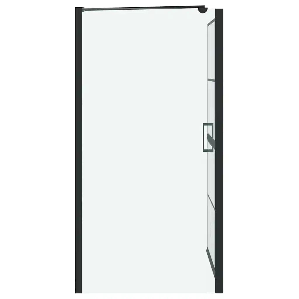 Schermo per Bagno e Doccia Nero e trasparente 80 x 68 x 128 cm CFW4269253