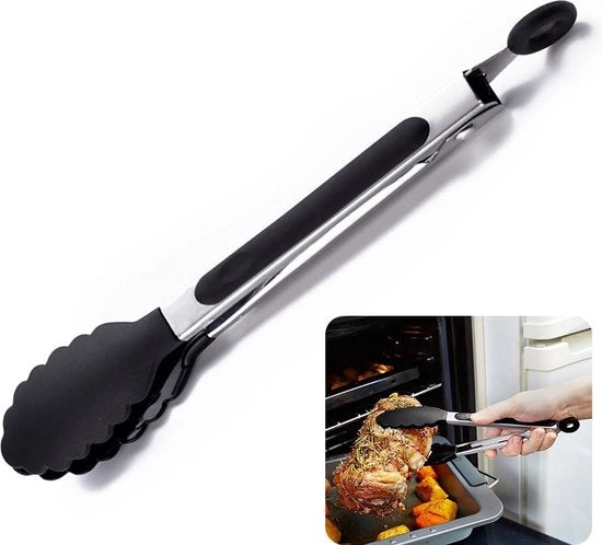Set di utensili per cucina in acciaio inossidabile, composto da 2 tappi da carne da 23 cm.