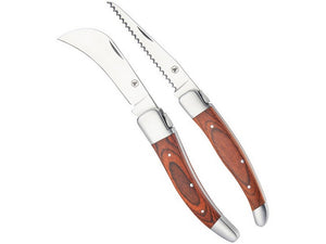 set coltellini da giardino pieghevoli 2 pz. con custodia cod:ferx.vit53805