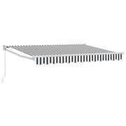 Tenda da Sole | Tenda retrattile Antracite e Bianco 3,5 x 2 m