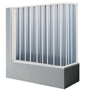 Box Vasca a soffietto a 2 lati (apertura SX corta) cm 75 x 140 - H.140 - con apertura RIDUCIBILE e REVERSIBILE - CR