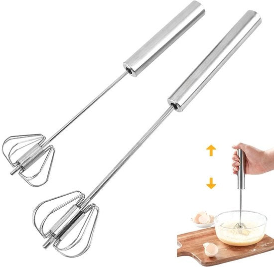 Due manici, manico multifunzionale semiautomatico in acciaio inossidabile, morsa per latte, martelletto rotante per elettrodomestici da cucina (30 cm + 25 cm)