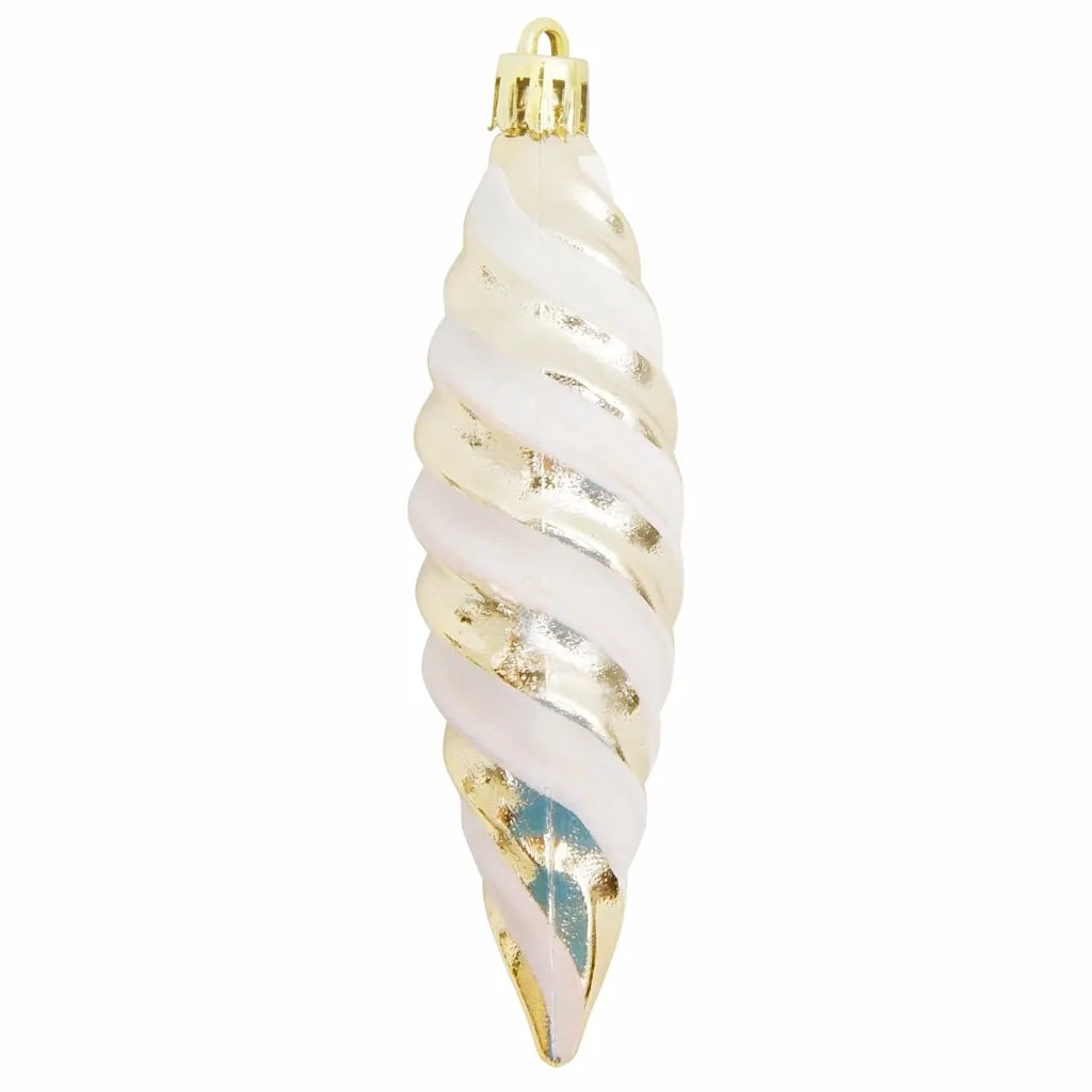 Palla a spirale di Natale 40 pz Champagne Plastica CFW1894187