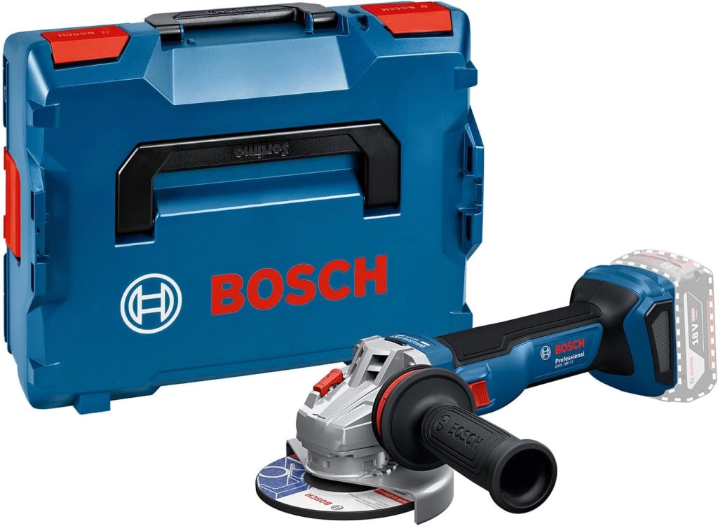 Bosch Professional 18V System Smerigliatrice angolare a batteria GWS 18V-11 (diametro disco 115 mm, senza batteria/caricabatteria)