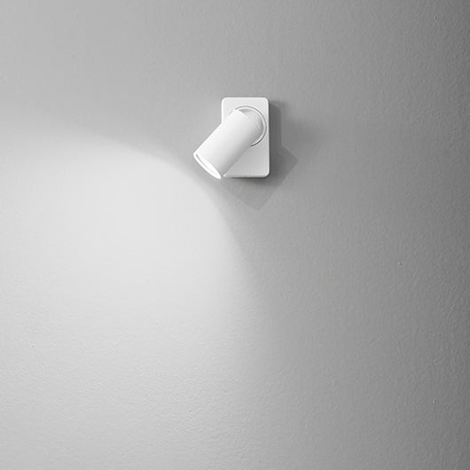 Spot Cilindrico Moderno Oddy Alluminio Bianco 1 Luce Gu10