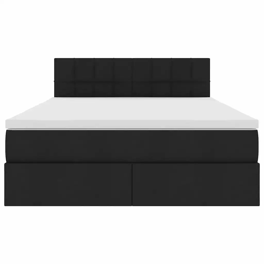 Letto con contenitore e materasso Nero 140 x 190 cm 3370508