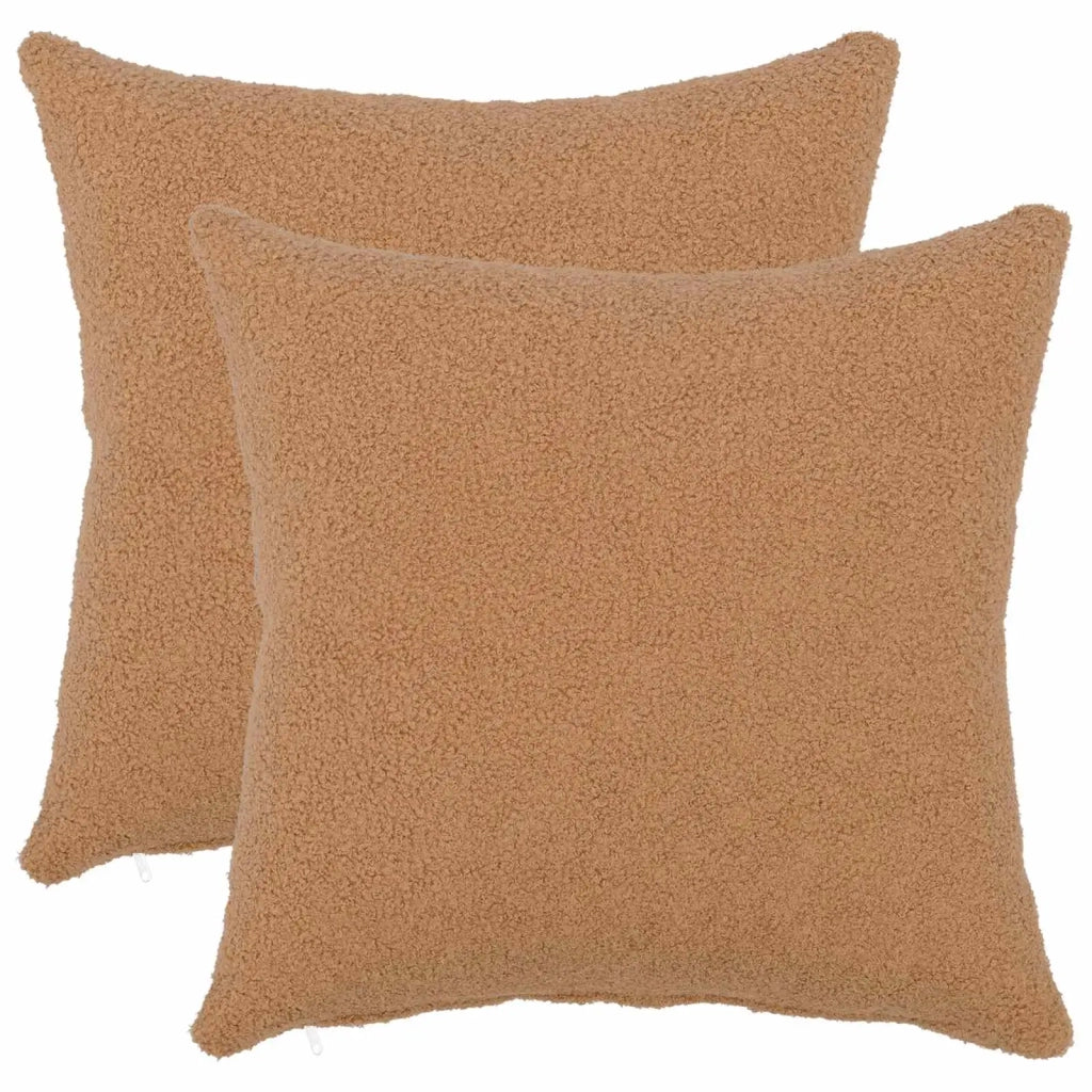 Federa 2 pcs HEERLEN Beige 35 x 35 cm Bouclé 908107