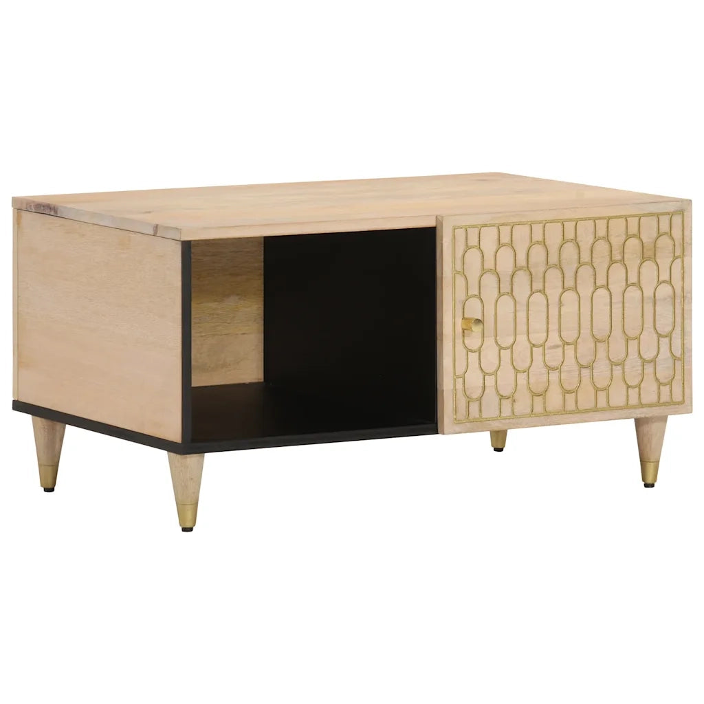 Tavolino da Salotto 80x50x40 cm Legno Massello di Mango 358252