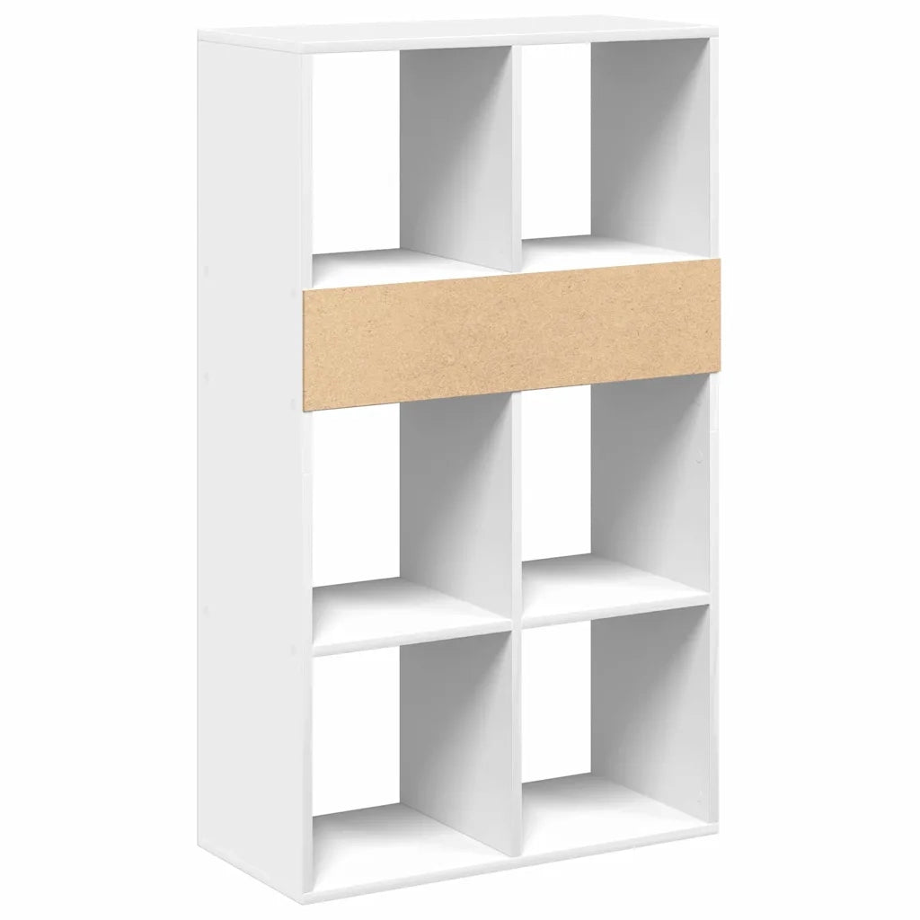 Libreria Bianca 66x31x112 cm in Legno Multistrato