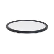 Plafoniera LED Nero 42 cm Sintetica Rotonda Pannello Luminoso LED a Filo Soffitto con Telecomando