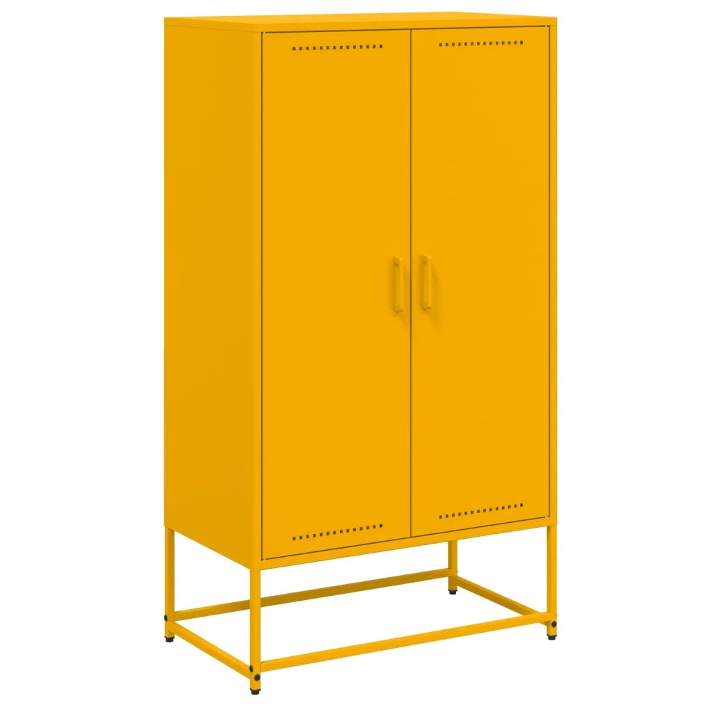 Credenza Giallo Senape 68,5x38,5x123,5 cm in Acciaio 846497