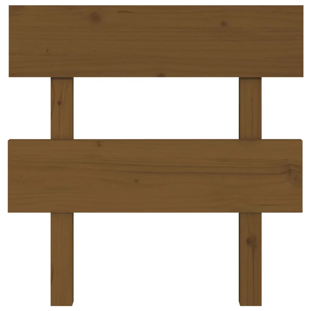 Testiera per Letto ambra 103,5x3x81cm in Legno Massello di Pino 819058