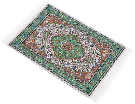 Tappeto per bambole - Tappeto 1:12 - Disegno elegante e raffinato - Stagione primaverile - Materiale morbido e delicato - Adatto per bamboline