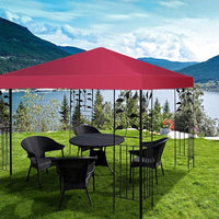 Copertura per Gazebo, Tetto Ricambio per Gazebo, Tetto del Padiglione 3x3 m (Vino rosso)