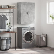 Mobile a Parete Grigio Cemento 69,5x34x90 cm Legno Multistrato 830376