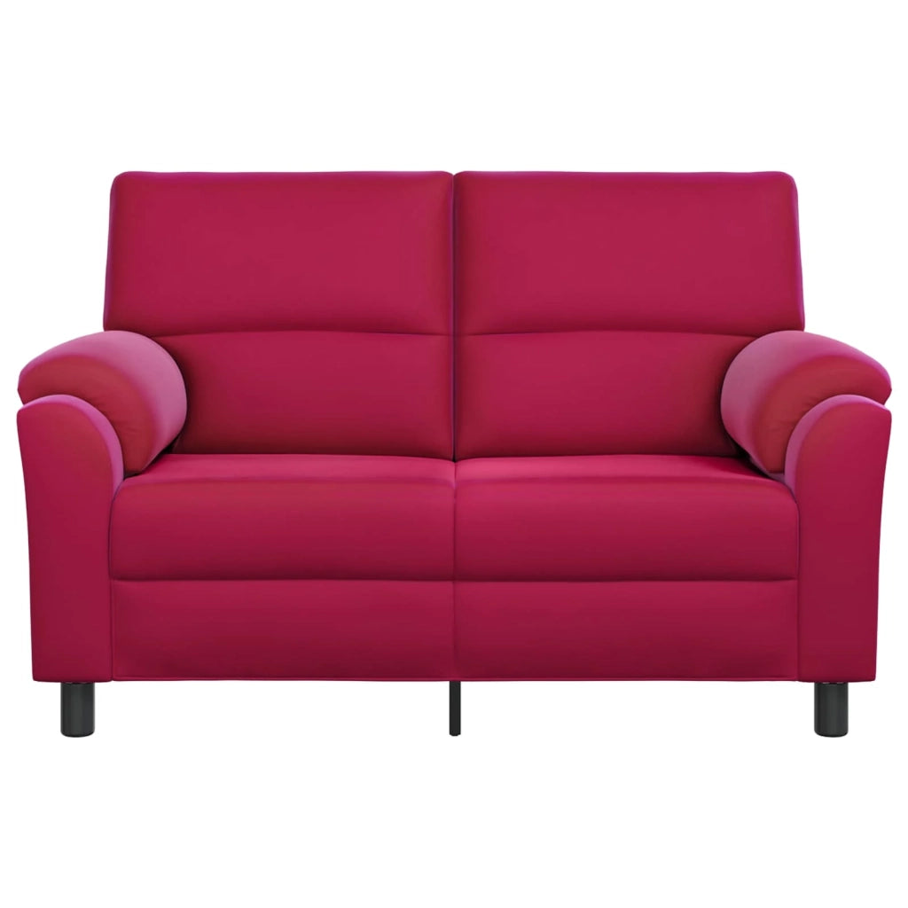 Divano Rosso Vino 154 x 85 x 93 cm Velluto 42040826