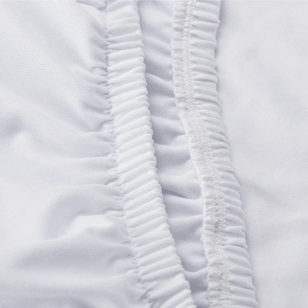 [neu.haus] Fodera per sedie in un set di 6 articoli - Bianco - Elastico - per sedie in varie misure