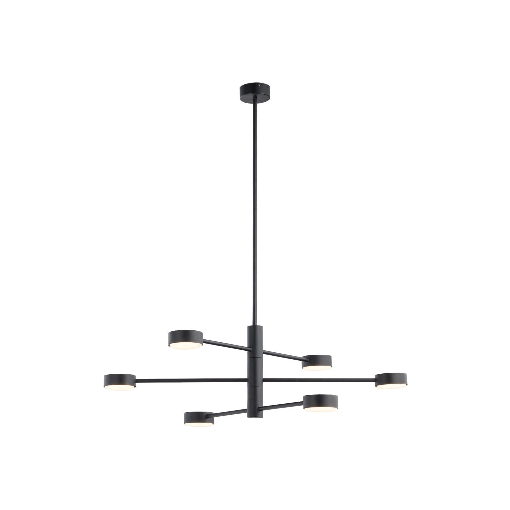 Lampadario sospeso Nowodvorski ORBIT nero metallo 6xGX53