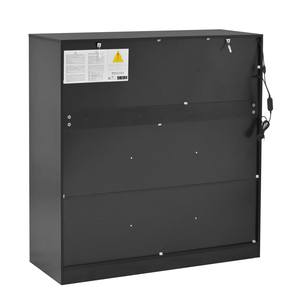 Credenza con illuminazione LED, 6 ante e 14 vani
