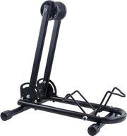 Supporto per Bicicletta Pieghevole per Ruote da 20 a 29 Pollici, Adatto per Ruota Anteriore o Posteriore, Supporto per Bicicletta da Soggiorno per Biciclette / Supporto per Ruota