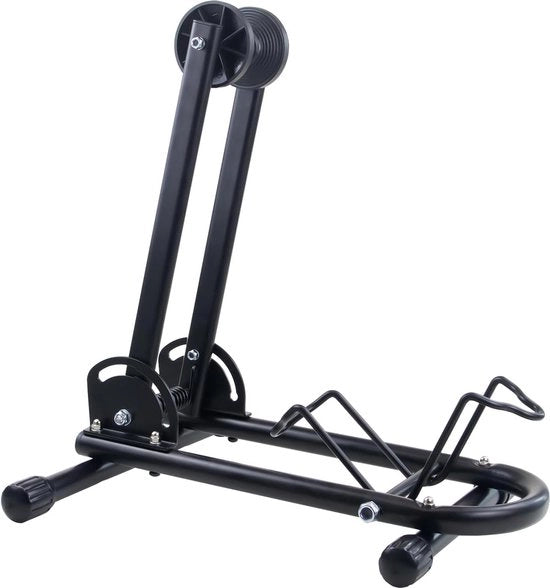 Supporto per Bicicletta Pieghevole per Ruote da 20 a 29 Pollici, Adatto per Ruota Anteriore o Posteriore, Supporto per Bicicletta da Soggiorno per Biciclette / Supporto per Ruota