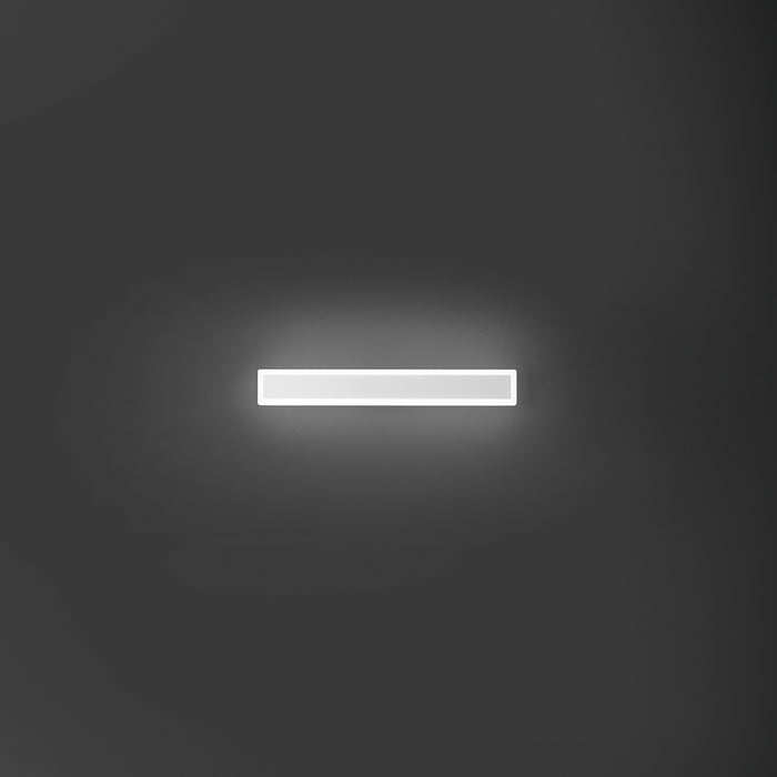 Applique Moderna Wally Alluminio Bianco Acrilico Led 17W 3000K