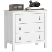 Cassettiera con 3 Cassetti ¨C zephmum ¨C 80x40x78,5 cm Bianco