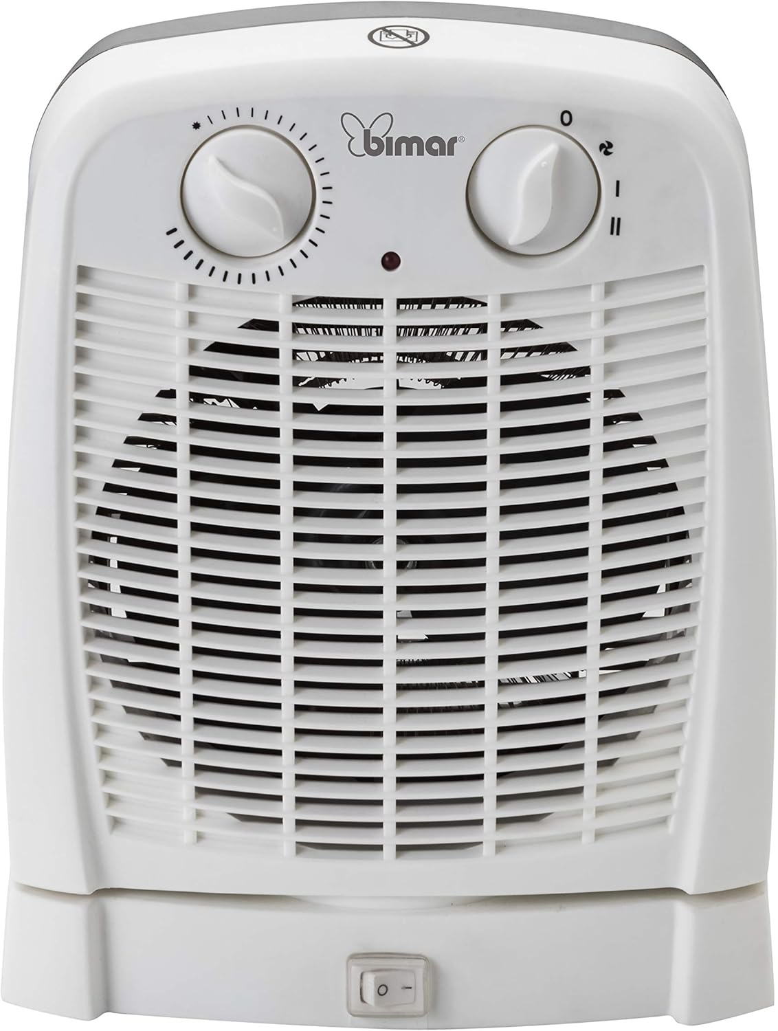 Bimar HF195 Stufa elettrica Termoventilatore Elettrico da 2000W a Basso Consumo con Termostato Regolabile