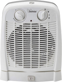 Bimar HF195 Stufa elettrica Termoventilatore Elettrico da 2000W a Basso Consumo con Termostato Regolabile