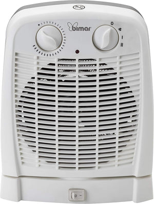 Bimar HF195 Stufa elettrica Termoventilatore Elettrico da 2000W a Basso Consumo con Termostato Regolabile