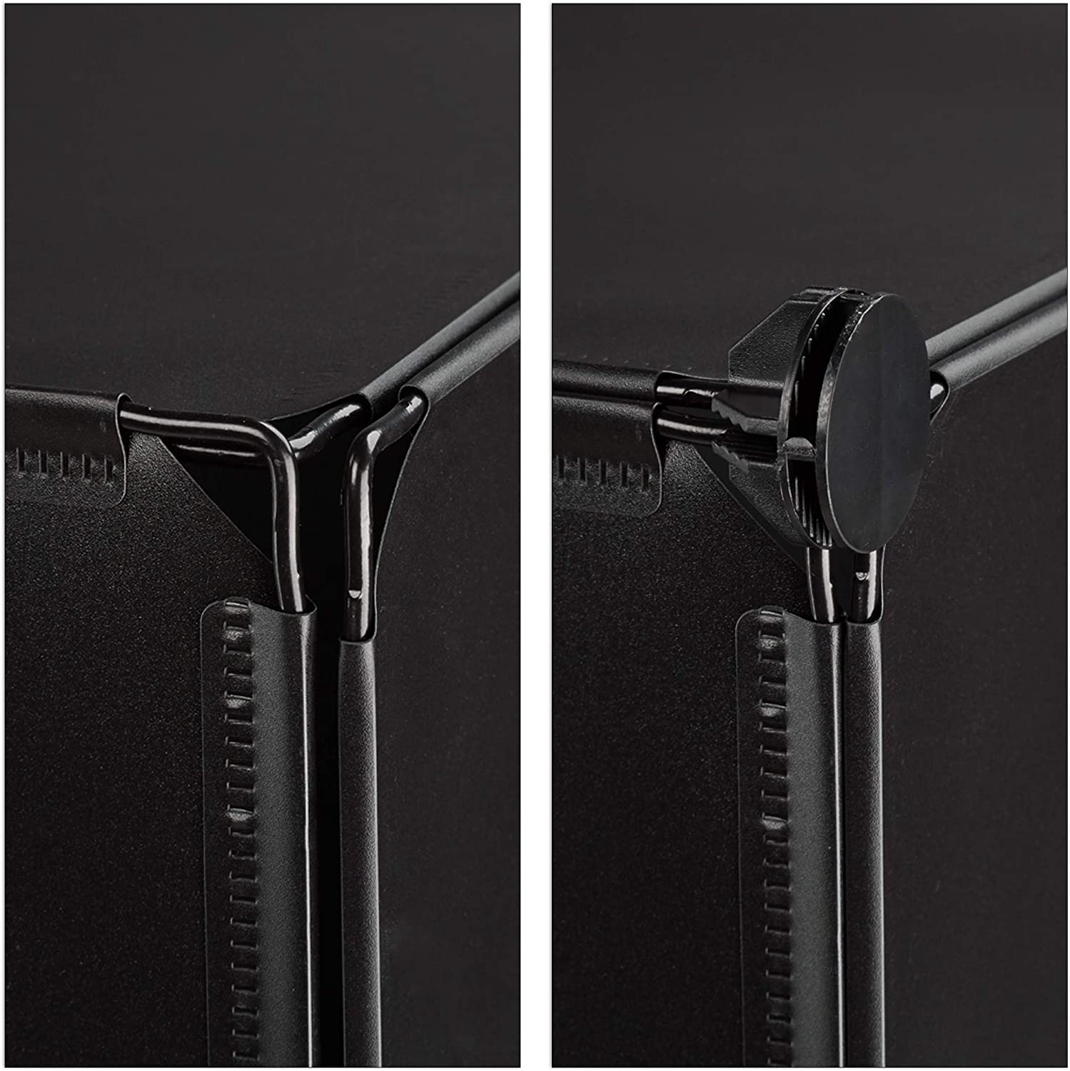 Scarpiera scaffale con 4 scomparti 91 cm nero 13_0001635_2