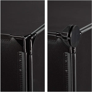 Scarpiera scaffale con 4 scomparti 91 cm nero 13_0001635_2