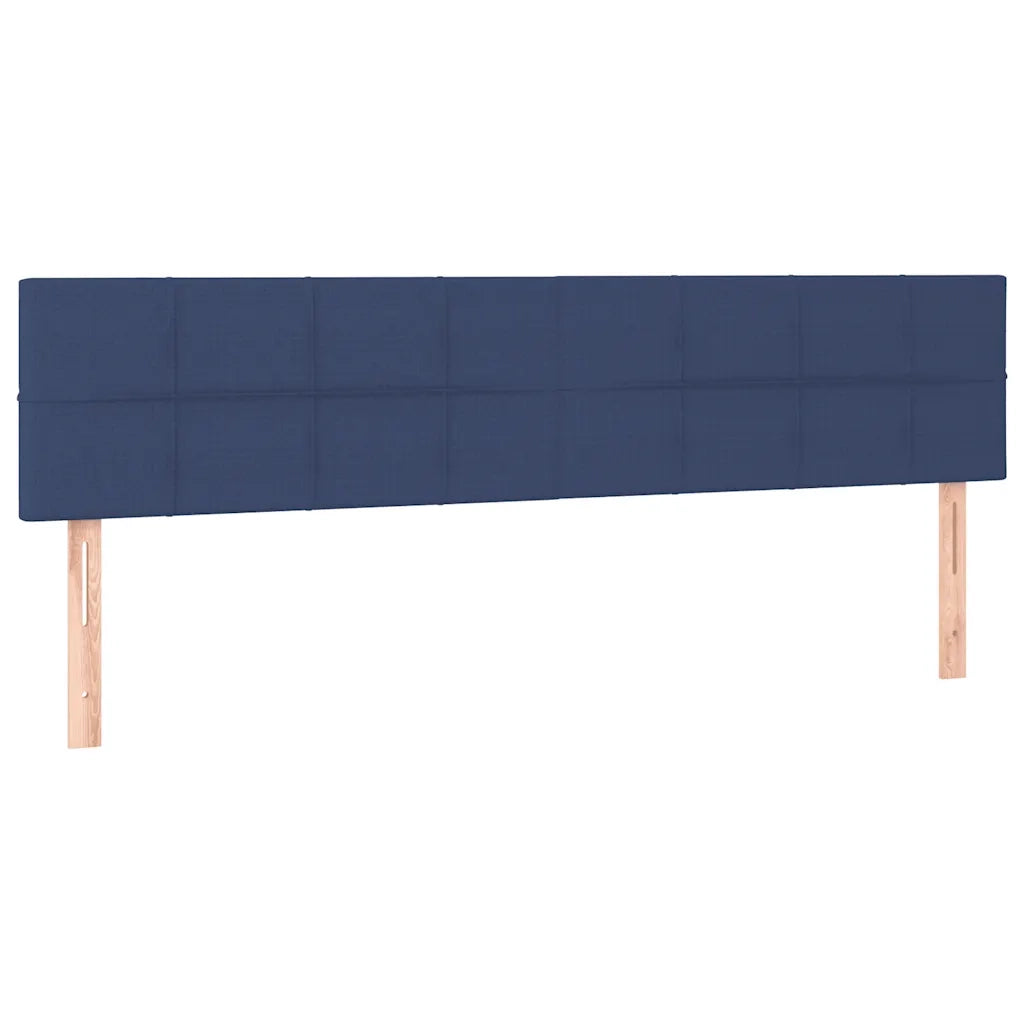 Giroletto a Molle con Materasso Blu 160x200 cm in Tessuto