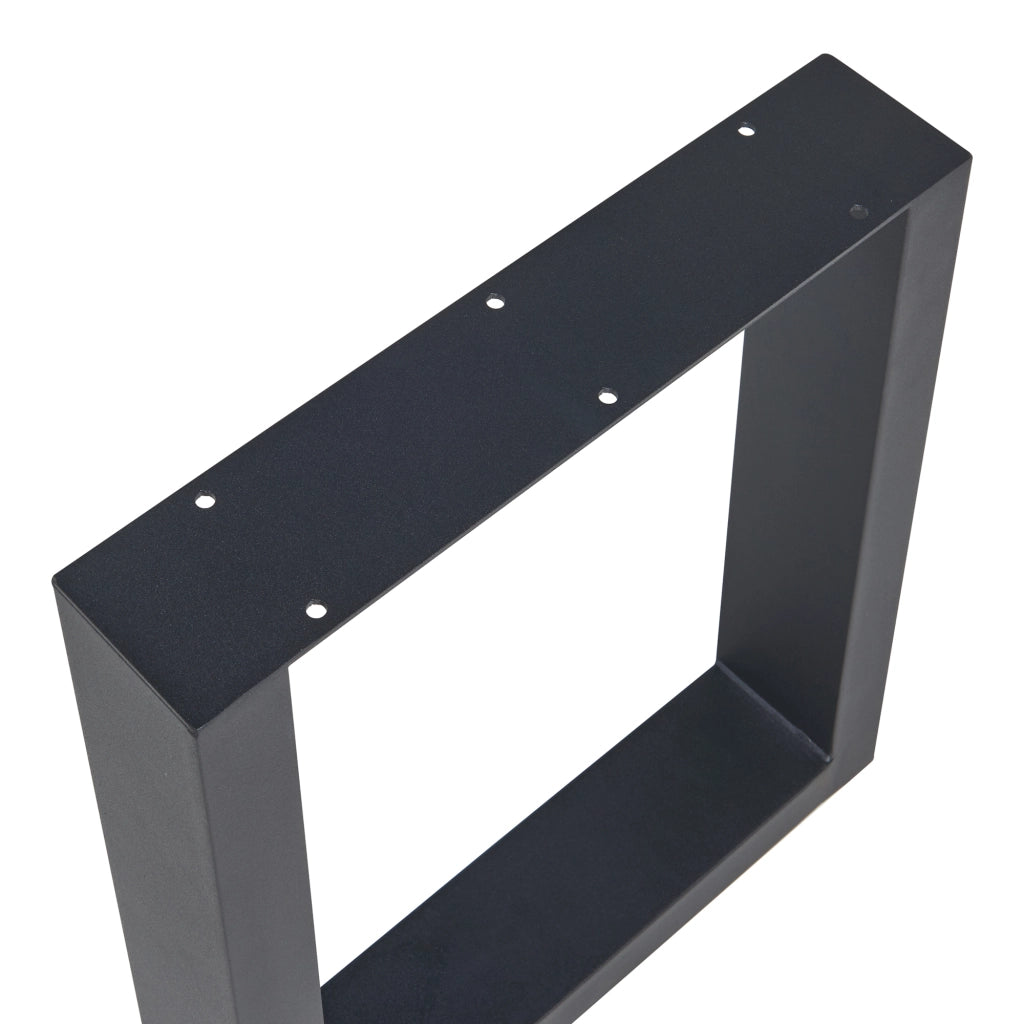 Set Lülsfeld di 2 Gambe Quadrate per Mobili 'Fai da Te' in Acciaio (AxL) 40 x 43 cm - Nero [en.casa]