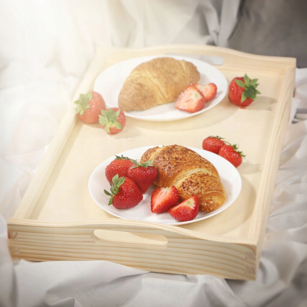 Tavolino da colazione pieghevole in legno KADAX per laptop da letto, vassoio regalo