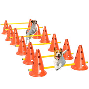 Set Agilit¨¤ per Cani 6 Pezzi con Sacchetto Trasporto ¨C zephmum ¨C Arancione