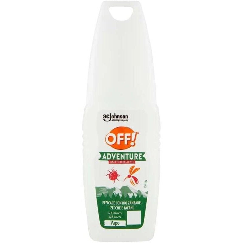 JOHNSON REPELLENTE SPRAY ADVENTURE OFF VAPO REPELLENTE ZANZARE ZECCHE E TAFANI 100 ML