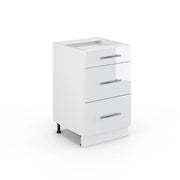 Vicco Mobiletto base per cucina Bianco lucido 50 cm senza piano di lavoro