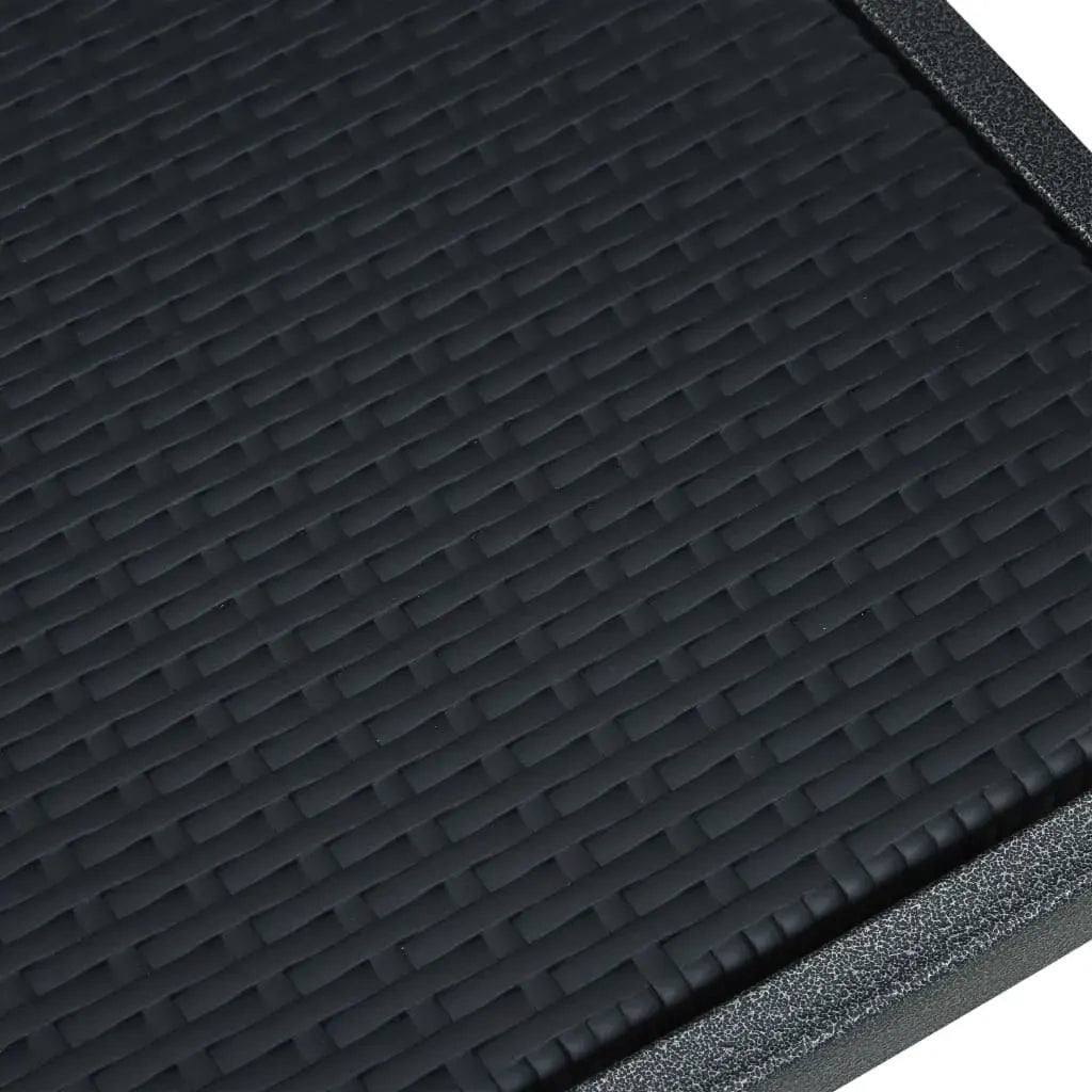 Set da Pranzo da Giardino 3 pz | Set Salotto da Giardino Nero