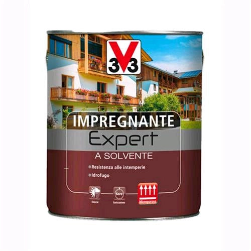 V33 Impregnante a Solvente Linea Expert Trasparente Incolore 750 ML