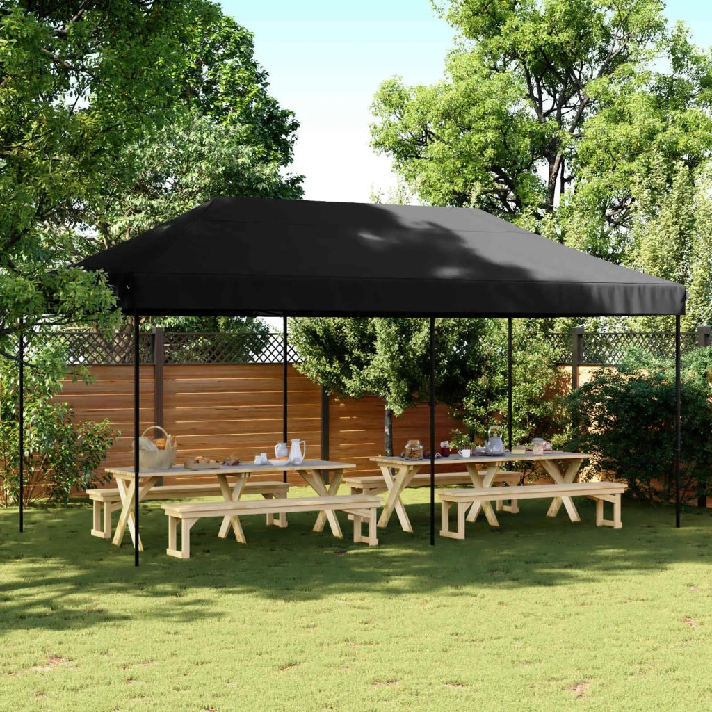 Tenda Party Nero 292 x 580 x 315 cm Tessuto Oxford 42023649