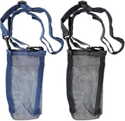Porta bottiglia acqua - Waterhouder - Leggero e sostenibile - Nero e Blu - Ideale per camminare e correre - Adatto per il...